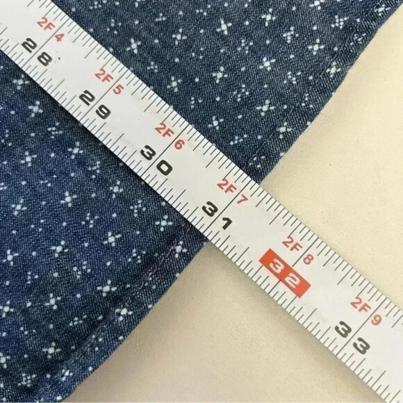 Old Navy Mens Shirt Long Sleeve Button Down Cotton Collared Blue White Large NWT - Picture 13 of 14